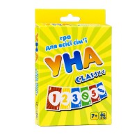 Игра Уно classic на украинском Strateg в коробке 13,5х9х2,5 см (66) 7015