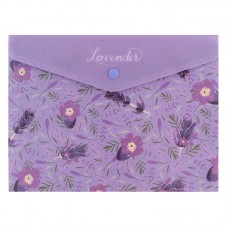 Папка-конверт Axent 1496-37-А A5+ Lavender-2 на кнопці(12)