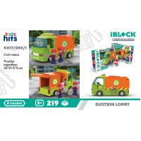 Конструктор "IBlock Junior" Вантажівка для збору сміття 219дет,,в кор.-ці №KH17/005/4 КІ