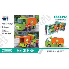 Конструктор "IBlock Junior" Вантажівка для збору сміття 219дет,,в кор.-ці №KH17/005/4 КІ