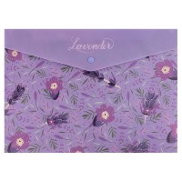 Папка-конверт Axent 1495-37-A	 A4 Lavender-2 на кнопці