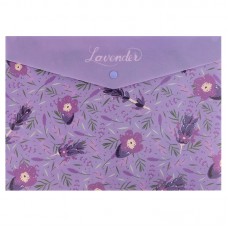 Папка-конверт Axent 1495-37-A	 A4 Lavender-2 на кнопці