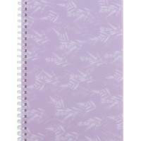 Блокнот пруж. A5 80арк. кліт. пласт. обкл. "Lavender 1" №8033-1-A/Axent/(10)