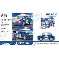 Конструктор IBlock Junior Patrol Car,135дет.,в кор-ці,24х16х6см KH41/002/3(18) КІ