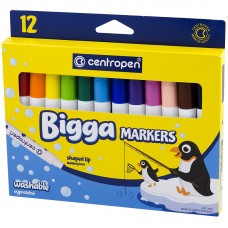 Фломастери Centropen Bigga 12кольор. 7650/12