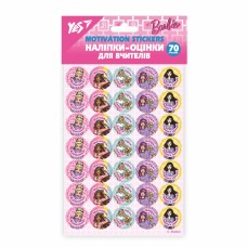 Наліпки-оцінки Yes Barbie, круглі 955388