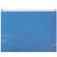 Папка Axent 1497-41-A Waves-2 A4 zip-lock,на блиск.