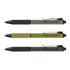 Ручка авт. масл. Buromax BM.8369 Military 0.7мм синя(12)(144)