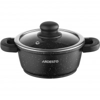 Каструля алюм. Ardesto Gemini Anzio 1,2л з склян. кришкою,чорний AR2412GE