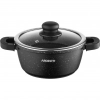 Каструля алюм. Ardesto Gemini Anzio 1,8л з склян. кришкою,чорний AR2418GE