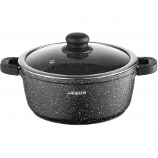 Каструля алюм. Ardesto Gemini Anzio 3,1л з склян. кришкою,чорний AR2430GE