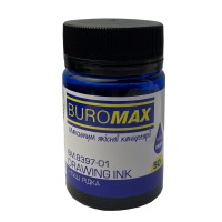 Туш для креслення Buromax BM.8397-01 50мл синя