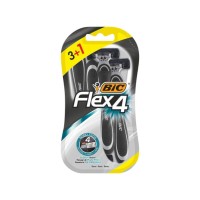 Станок однораз. "Biс Flex4" (3+1шт) на блістері №0621