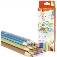 Олівці кольор. 12 кольор. "Deli" №EC127-12 Color run перламутр(24)