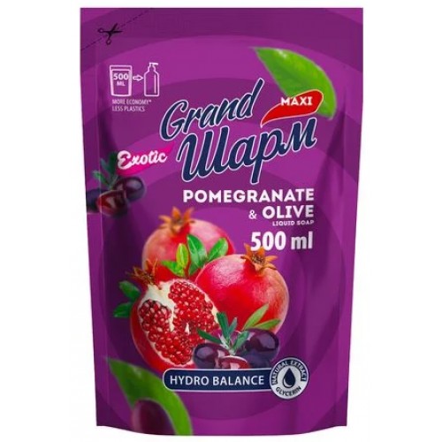 Мило рідке Grand Шарм Pomegranate&Oilive 0,5л(10)