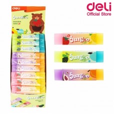 Гумка "Deli" Jingo PVS,прямокут.,мікс №EH313(36)