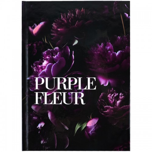 Блокнот A5 96арк. кліт. тв. обкл. Purple fleur 8459-2-А/Axent/