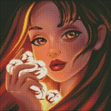 Набір з алмазною мозаїкою "Чарівна бавовна" 40х40см №АМO7471/Ідейка/