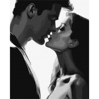 Картини по номерах акрил. "Ніжний поцілунок" 40х50см №KHO8373/Ідейка/