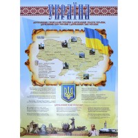 Плакат A2 Державні символи України 0177/Фоліо/(50)