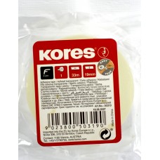 Стрічка клейка канц. Transparent Kores 19ммх33м прозор. K50319(16)