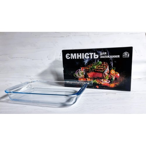 Форма для запікання 29х17х5см скло прямокут. 50010-02/S&T/(12)