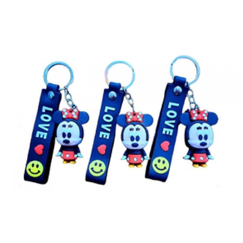 Брелок гумовий "Мінні Маус" зі стрічкою №3134(12)