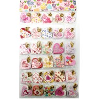 Валентинка 6,5х4см мікс №66-7/462024/МХ5875(8)(240)