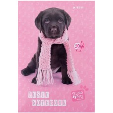 Нотний зошит A4 20арк. Studio Pets SP24-404/Kite/(10)