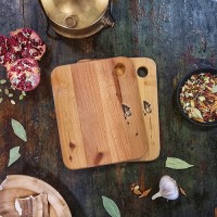 Дошка кухонна для овочів дерев. 20х25х1см 8908/S&T/
