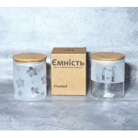 Банка для сип. прод. скло "Frosted" 0,8л №7029-14/S&T/(24)