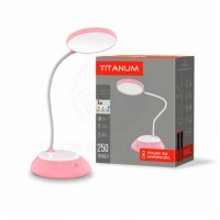 Лампа наст. LED Titanum акум. TLTF-022P 7W 3000-6500K USB pink