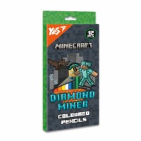 Олівці кольор. 12 кольор. Yes 290720 Minecraft. Diamond Miner(12)(240)