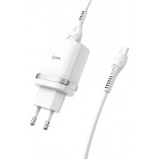 Зарядний пристрій Hoco №C12Q швидка зарядка 1USB+Type-C 3.0A white(10)