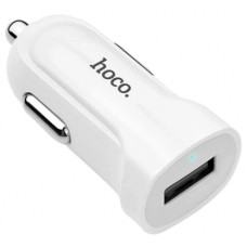 Зарядний пристрій авто. Hoco Z2 1USB 1.5A white(31)