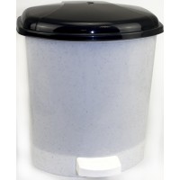 Відро 6л для сміття з кришкою та педалькою,мармур №GR-02061/Горизонт/