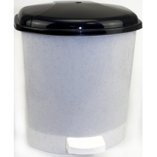 Відро 6л для сміття з кришкою та педалькою,мармур №GR-02061/Горизонт/