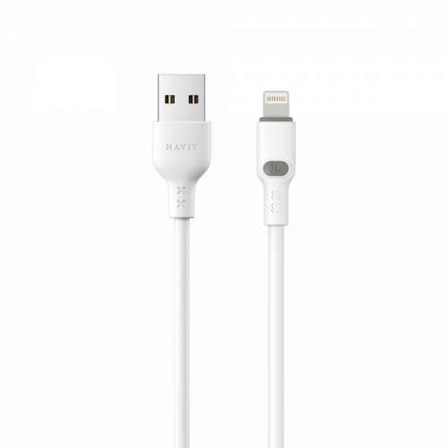 Кабель USB > lightning Havit HV-CB6283 2.1A 1м white(2)