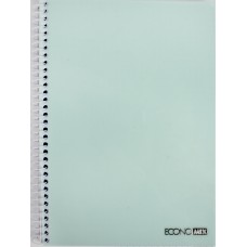 Блокнот пруж. бок. A5 80арк. кліт. пласт. обкл. E20308/Economix/(4)(56)