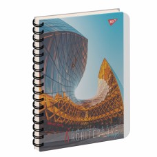Зошит пруж. A4 144арк. пласт. обкл. Futuristic architecture 681945/Yes/(3)