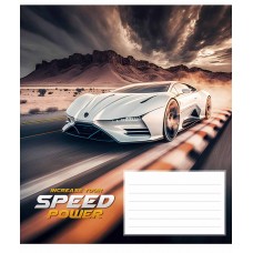 Зошит 24арк. кліт. Школярик Speed power ВД-лак 024-3297K(25)(200)