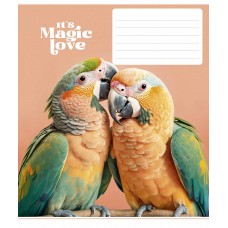 Зошит 24арк. кліт. Школярик It's a magic love ВД-лак 024-3300K(25)(200)