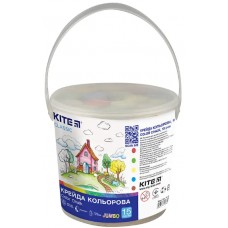 Крейда кольор. Kite K-074 15шт Jumbo Classic у відерці(1)(24)