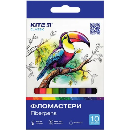 Фломастери Kite 10кольор. Classic KK-455