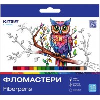 Фломастери Kite 18кольор. Classic K-448(24)(192)