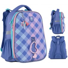 Ранець каркасний Kite Education 531 Purple Chequer 2від.,2карм. K24-531M-2