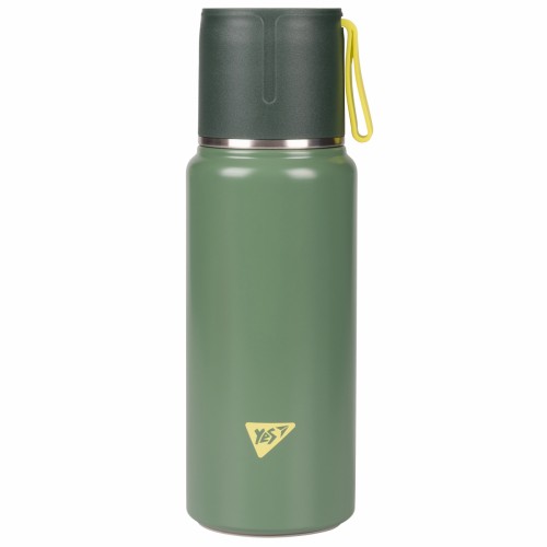 Термос метал. 0,42л Yes Fusion з чашкою, зелений 708207(20)