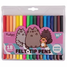 Фломастери Yes 18кольор. Pusheen friends 650550(12)(144)