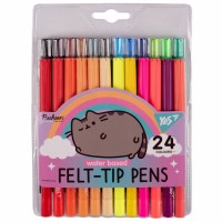 Фломастери Yes 24кольор. Pusheen rainbow 650555(12)(96)