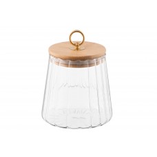 Ємність скло для зберігання Ardesto Fresh Vintage 650мл,бамбук AR1365BV(12)